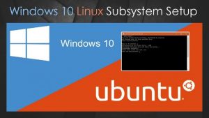 install linux on windows 10 WSL